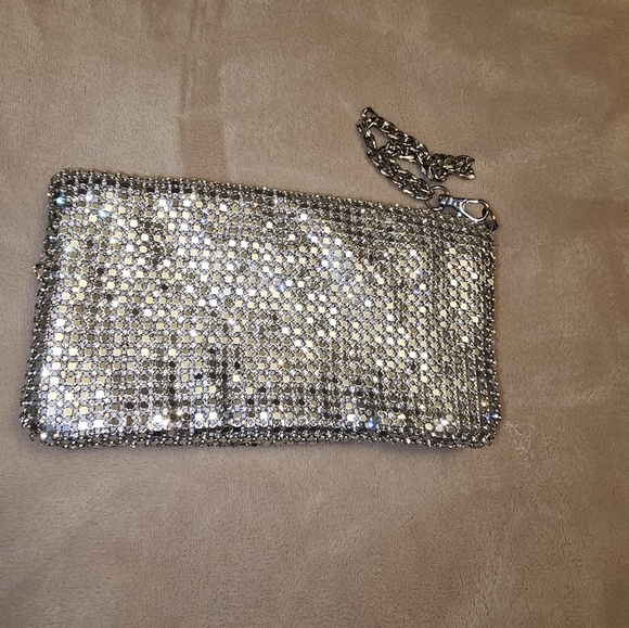 Nordstrom Silver Tones Mesh Clutch wristlet - Picture 5 of 14